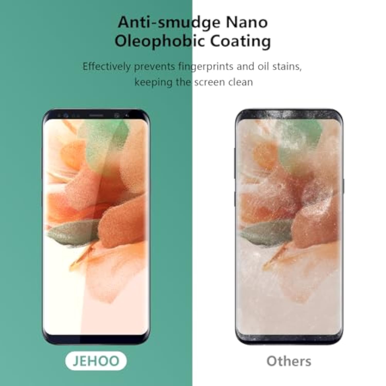 [2 Pack] Tempered Glass Screen Protector For Samsung Galaxy S9 Plus, Support Fingerprint, 9H Tempered Glass Film, Easy Installation, Bubble Free, Anti Scratch