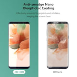 [2 Pack] Tempered Glass Screen Protector For Samsung Galaxy S9 Plus, Support Fingerprint, 9H Tempered Glass Film, Easy Installation, Bubble Free, Anti Scratch