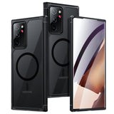 For Samsung Galaxy Note 20 Magnetic Case - [Compatible With Magsafe Accessory][Military Drop Protection] Soft Tpu Bumper + Translucent Matte Back Cover For Note 20, Matte Black