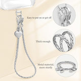 Premium Phone Charm Detachable Phone Chain Wristlet Metal Cute Phone Wrist Strap Lightweight Cellphone Lanyard Anti-Theft Strap for Women