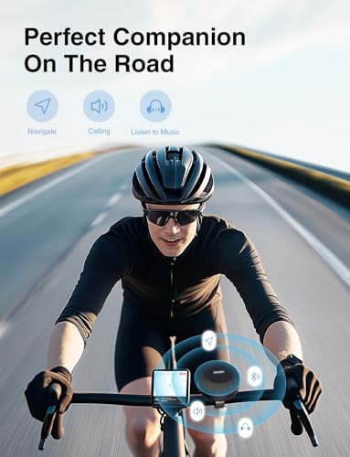 Bluetooth Bike Speaker, Portable Waterproof Bicycle Speaker with Handlebar Mount, Mini Wireless Outdoor Speaker for Bike, Scooter & Motorcycle, 5W