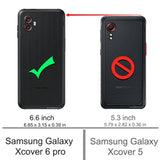 Galaxy Xcover 6 Pro Case with 2pcs Screen Protector, Shock-Absorption Flexible TPU Rubber Protective Cell Phone Cover (Black) - Premium Protection for Your Device