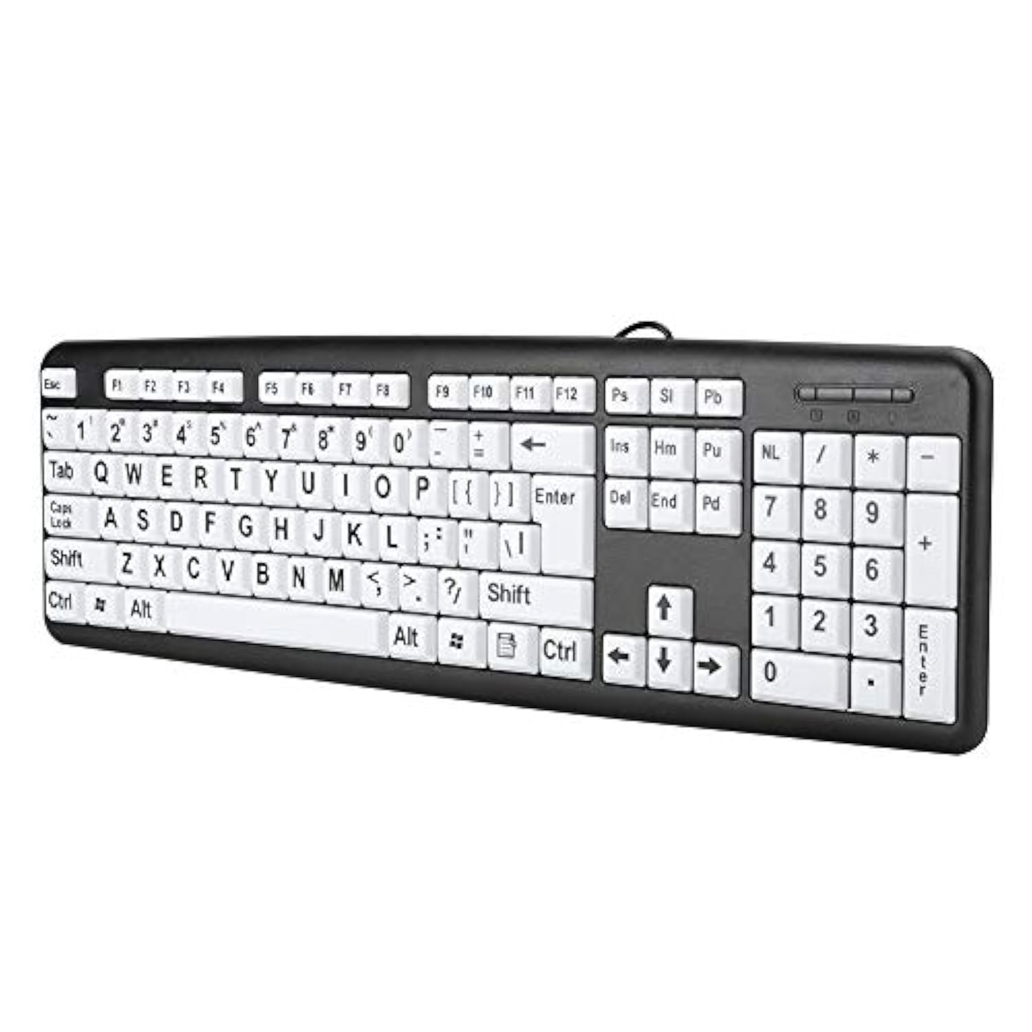 Large Print Computer Keyboard Wired Large Letter Key Keyboard Usb Low Vision K