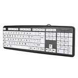 Large Print Computer Keyboard Wired Large Letter Key Keyboard Usb Low Vision K