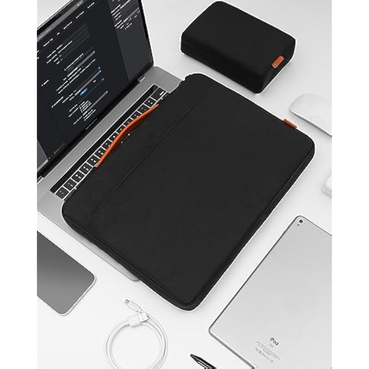 Laptop Sleeve Case 15.6 Inch Computer Carrying Bag For 16" Macbook Pro M3 M1 M2 Max/16 Lenovo Legion Pro 5/Ideapad Gaming 3I/Legion Slim 5I Gen 8/Thinkbook 16+/Ideapad Flex 5I,Black
