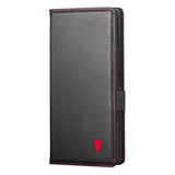 Case Compatible With Samsung Galaxy Z Fold7 2025 – Premium Leather Wallet Case With Stand Function And Card Slots (Black)