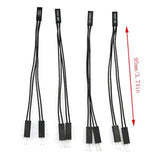4Pcs 2 Pins Single Female To Dual Male Jumper Splitter For Pc Motherboard Power Light-Emitting Diode Switch Reset Hdd Hard Drive