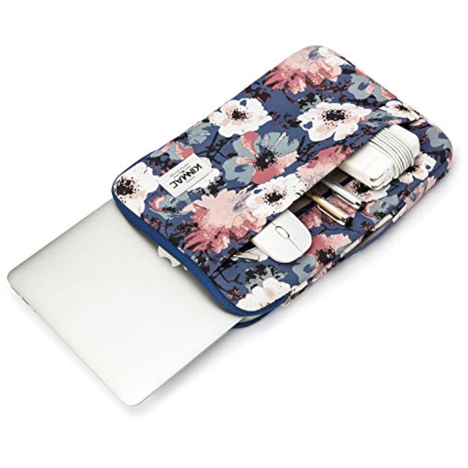 360° Protective Laptop Sleeve Case Bag Cover With Handle For Macbook Pro 16 Inch,16 Inch Hp,Lenovo,Dell,Asus,Acer Ultrabook And Business Laptop (Camellia)