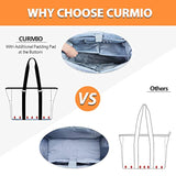 Teacher Bags And Totes For Women, Large Work Utility Bag With Laptop Sleeve For Office, Gray (Bag Only, Patented Design)
