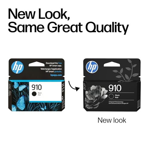910 Black Ink Cartridge | Works With Officejet 8010, 8020 Series, Officejet Pro 8020, 8030 Series | Eligible For Instant Ink | 3Yl61An