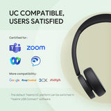 BH70 Dual Wireless Headset with Mic for Work, Bluetooth Headphone with Teams Certification, up to 35h Talk Time, 147g All-Day Wearing Comfort,