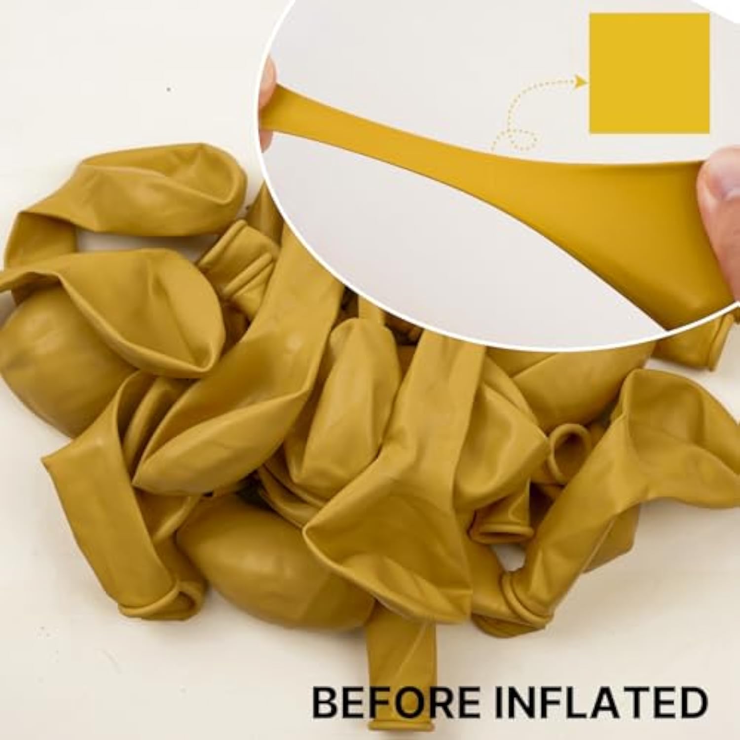 Mustard Yellow Balloons 50 Pcs 12 Inch Dark Yellow Fall Balloons For Graduation Baby Shower Boho Thanksgiving Little Cutie Sunflower Birthday Party Decorations Yellow-F57