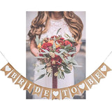 Bride to Be Burlap Banner for Bridal Shower, Bachelorette & Wedding Parties