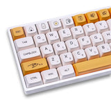 Pbt Dye-Sub Keycaps 138 Keys Xda Profile Honey Milk Keycaps Set Fit For 61/64/87/104/108 Mechanical Keyboard Cherry Mx Switches