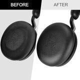 Replacement Earpads For Jabra Evolve2 65 - Softer Protein Leather Ear Pads Cushions For Jabra Evolve2 65/ Evolve2 40/ Elite 45H On-Ear Wireless Headset (Black)