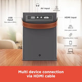 Home Projector Full Hd Resolution, Bright Display With Long-Lasting Light, Bluetooth & Wifi Connectivity, Android & Ios Casting, Digital Focus, Compact & Portable Design