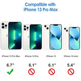 Jetech Case For 13 Pro Max 6.7-Inch, Non-Yellowing Shockproof Phone Bumper Cover, Anti-Scratch Clear Back (Clear)