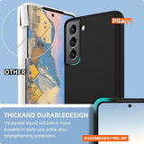 for  Galaxy S21 Case,Liquid Silicone Upgrade [Soft Anti-Scratch Microfiber Lining][2 HD Screen Protector][Full Camera Protection] Shockproof