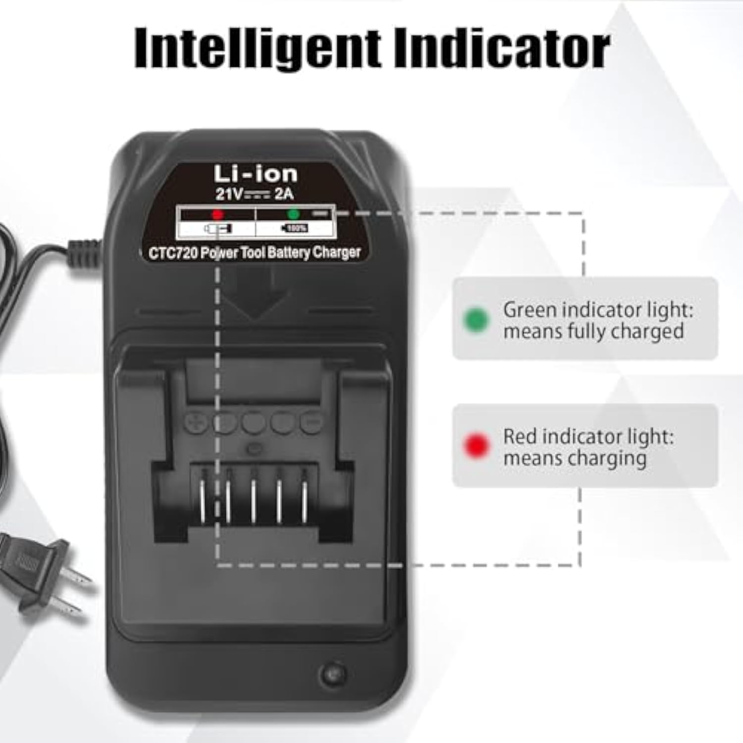 Charger Ctc720 Replace For Snap On 18V Charger Ctb8185 Ctb8187 Ct7850 Cdr7850H Ctl7850 Ctb7185 Tool Battery Li-Ion