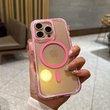 For Iphone 16 Pro Max Phone Case 6.9 Inch, Drop Protection, Compatible With Magsafe, Shockproof Soft Tpu & Hard Pc Pink