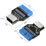 Usb 3.0 19Pin Header To Type-E Front A-Key Interface-Extend Usb Ports To Pcs F