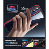 For Samsung A15-5G Case: 2 Pack Screen Protector Shockproof Military-Grade, [Anty-Slip Grip] Metal Texture Lens Magnetic Translucent Matte For Samsung Galaxy A 15 5G Case, Black