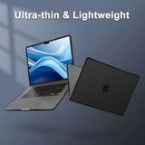 MOSISO Compatible with MacBook Air 15 inch Case 2025 2024 2023 Release M4 A3241 M3 A3114 M2 A2941 with Touch ID, Soft TPU Frame Bumper Anti-Cracking Hard Shell Case & Keyboard Cover, Black
