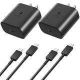 2Pack 45W For Samsung Fast Charger Type-C Usb-C For Samsung Galaxy S24 Plus, Galaxy S24 Ultra, Galaxy S23 Ultra, Galaxy S25+, Galaxy S25 Ultra, Galaxy Z Fold 6 5 4 3, Ep-Ta845 Super Fast Charging Wall
