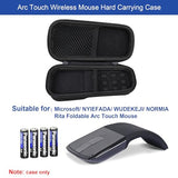 Arc Touch Wireless Mouse Carrying Case For Microsoft/Nyiefada/Wudekeji/Normia Rita And More Bluetooth Foldable Arc Touch Mouse, Portable Mini Travel Folding Curved Mice Protective Holder