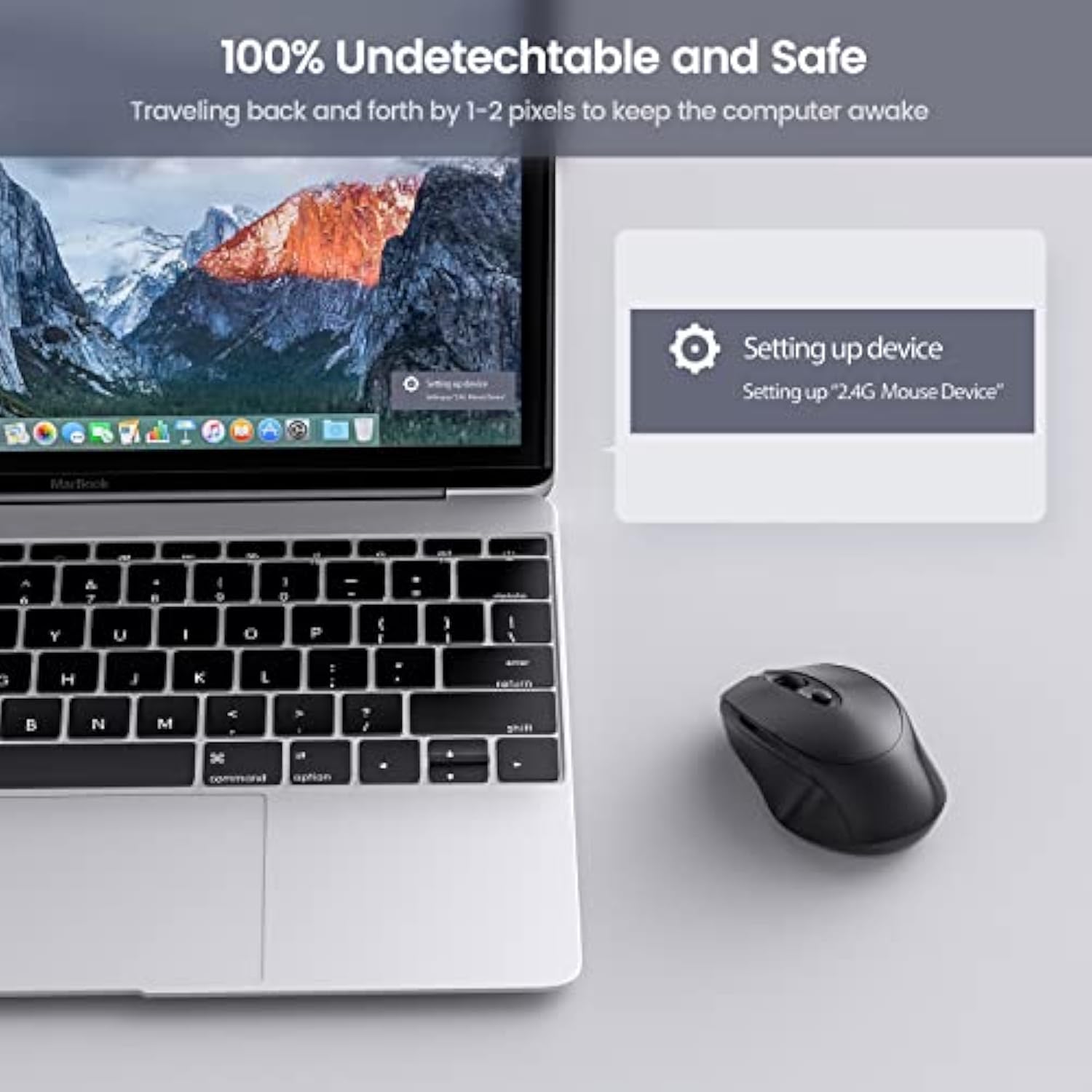 Mouse Jiggler Mover Wiggler Undetectable Shaker Usb Port For Computer Laptop,