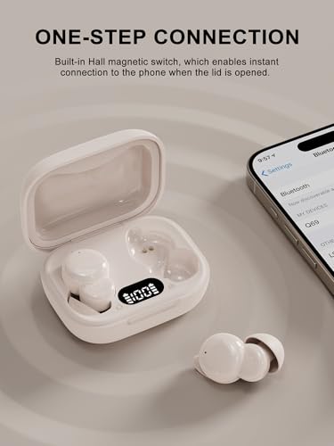 Sleep Headphones,Sleep Earbuds For Side Sleepers,Small Invisible Sleeping Earbuds Comfortable Noise Blocking, Bluetooth 5.4 Wireless Headphones For Sleeping