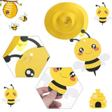 20 Pcs Bee Party Decorations Hanging, Bumble Bee Decor Foil Ceiling Streamers For Kids Birthday Baby Shower Gender Reveal Bumblebee Themed Party Supplies