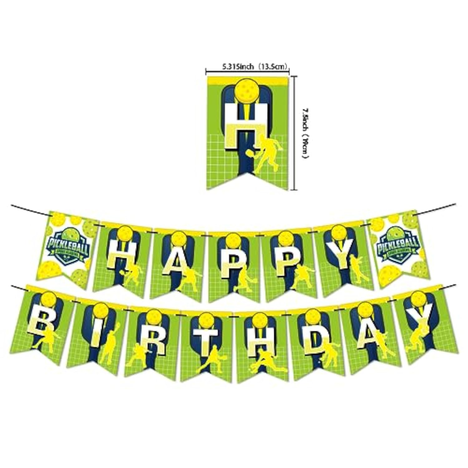Pickleball Party Decorations Pickleball Birthday Party Supplies Includes Pickleball Birthday Banner Cake Topper Cupcake Toppers Balloons For Pickleball Birthday Decorations Party Favors