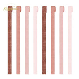 Wedding Party Supplies - 8 Rolls Rose Gold Crepe Paper Streamers Tassels Streamer Paper For Wedding Valentine'S Day Birthday Baby Bridal Shower Family Gathering Decorations, 82Ft Long