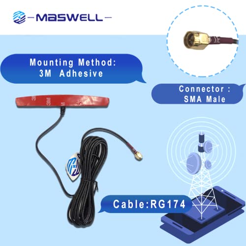 Cellular Antenna 4G Lte Antenna 3G And Gsm 700-2700 Mhz Slim Patch Antenna Adhesive Mount