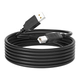 Usb 2.0 Printer Cable 10 Ft,Usb 2.0 A To B Connector, High - Speed Data Transfer For Printers & Scanners, Compatible With Hp, Canon, Epson, Brother And More Black, 10Ft