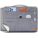 KINGSLONG 14 inch Laptop Sleeve Bag, Slim Shockproof Handbag, Computer Carrying Case Cover Compatible with MacBook Air/Pro Acer Asus Dell HP Grey