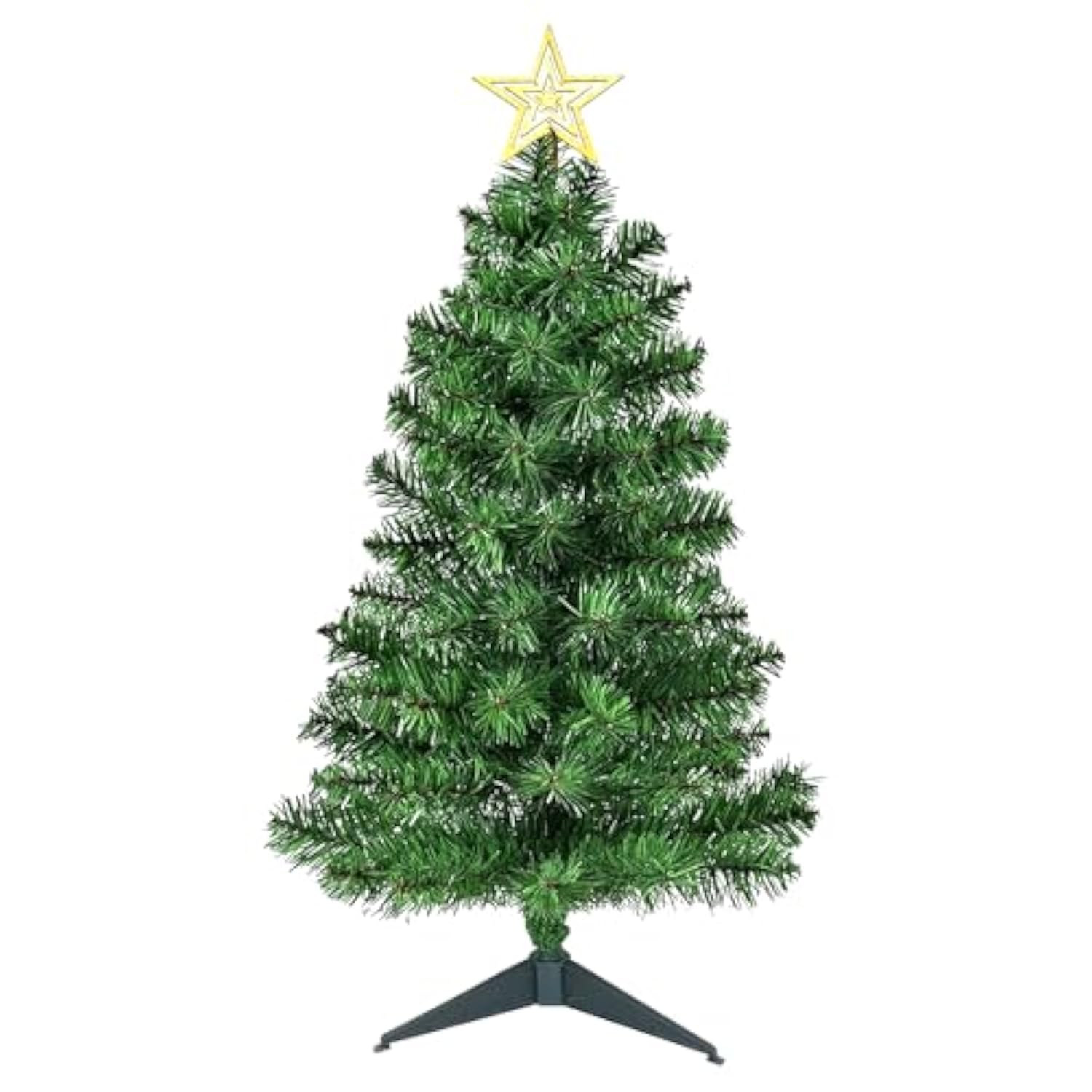 3Ft Premium Hinged Artificial Holiday Small Mini Christmas Tree For Tabletop,Home, Office, Indoor And Outdoor Holiday Decoration,Easy Assembly Metal Hinges & Foldable Base