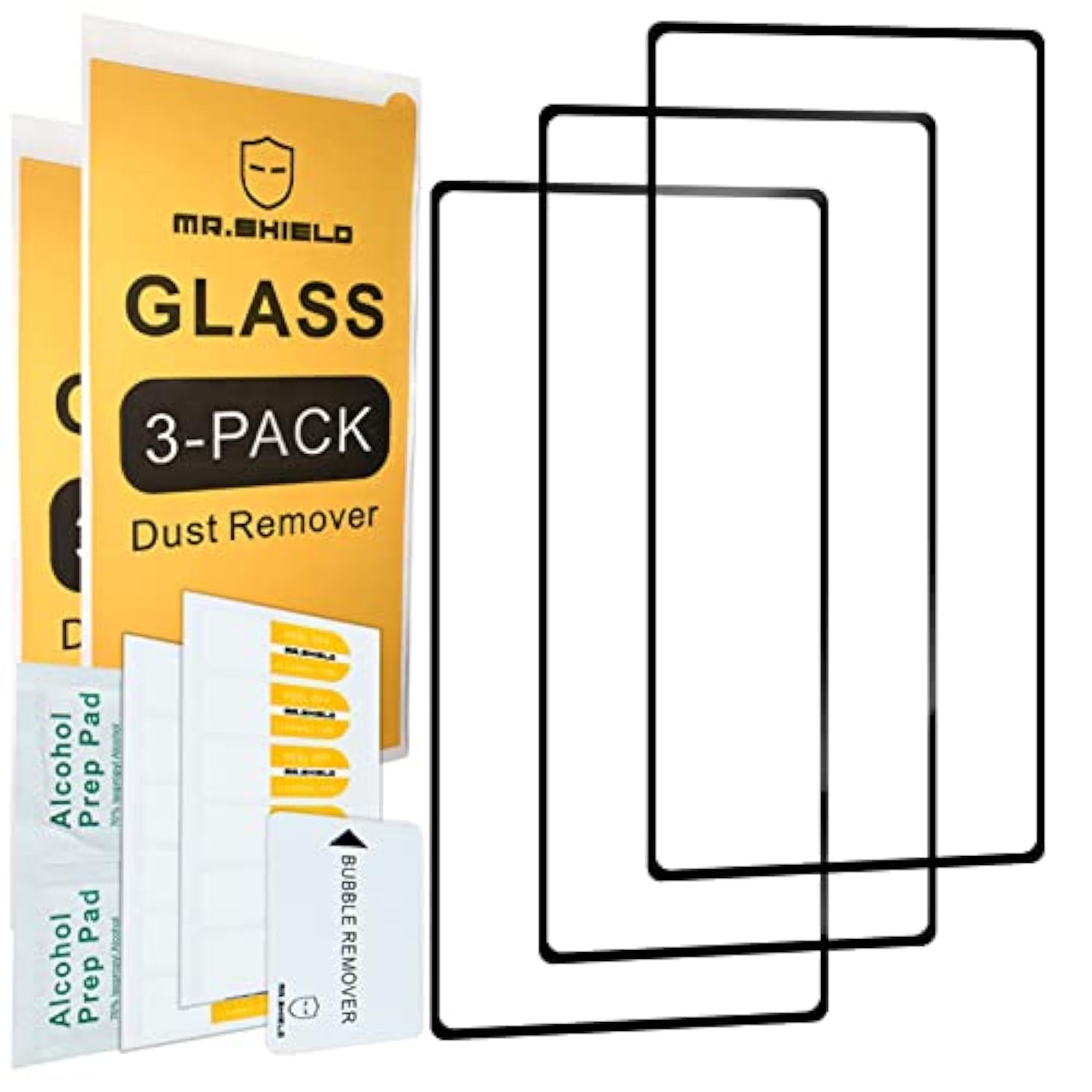 Screen Protector For Zte Nubia (Red Magic 8 Pro) / Red Magic 8 Pro+ [Japan Tempered Glass] [3-Pack] [9H Hardness] [Full Screen Glue Cover]