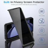 Magnetic Case for Z Fold 5, with Privacy Screen Protector, Z Fold 5 Case [Compatible with MagSafe], Slim Thin Protective Full Body Phone Cover for