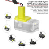 Ryobi 18V Battery Adapter With Harness Connector - Power Wheel Battery Converter Kit Contains Fuse And Wire Terminals, Compatible With Peg-Perego Kids Riding Toys