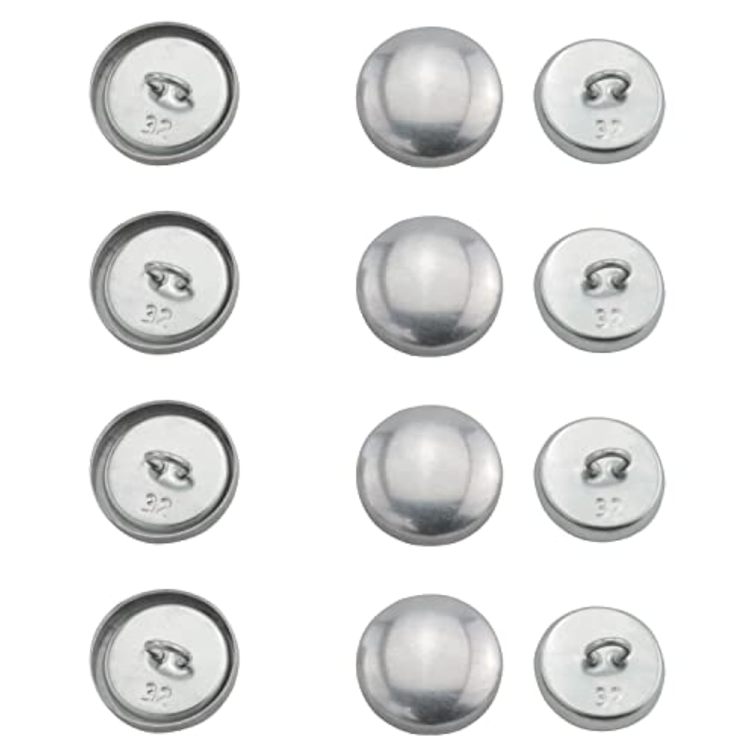 Self Cover Buttons 50Set 20Mm 32L Metal Craft Covered Button Kit Butto