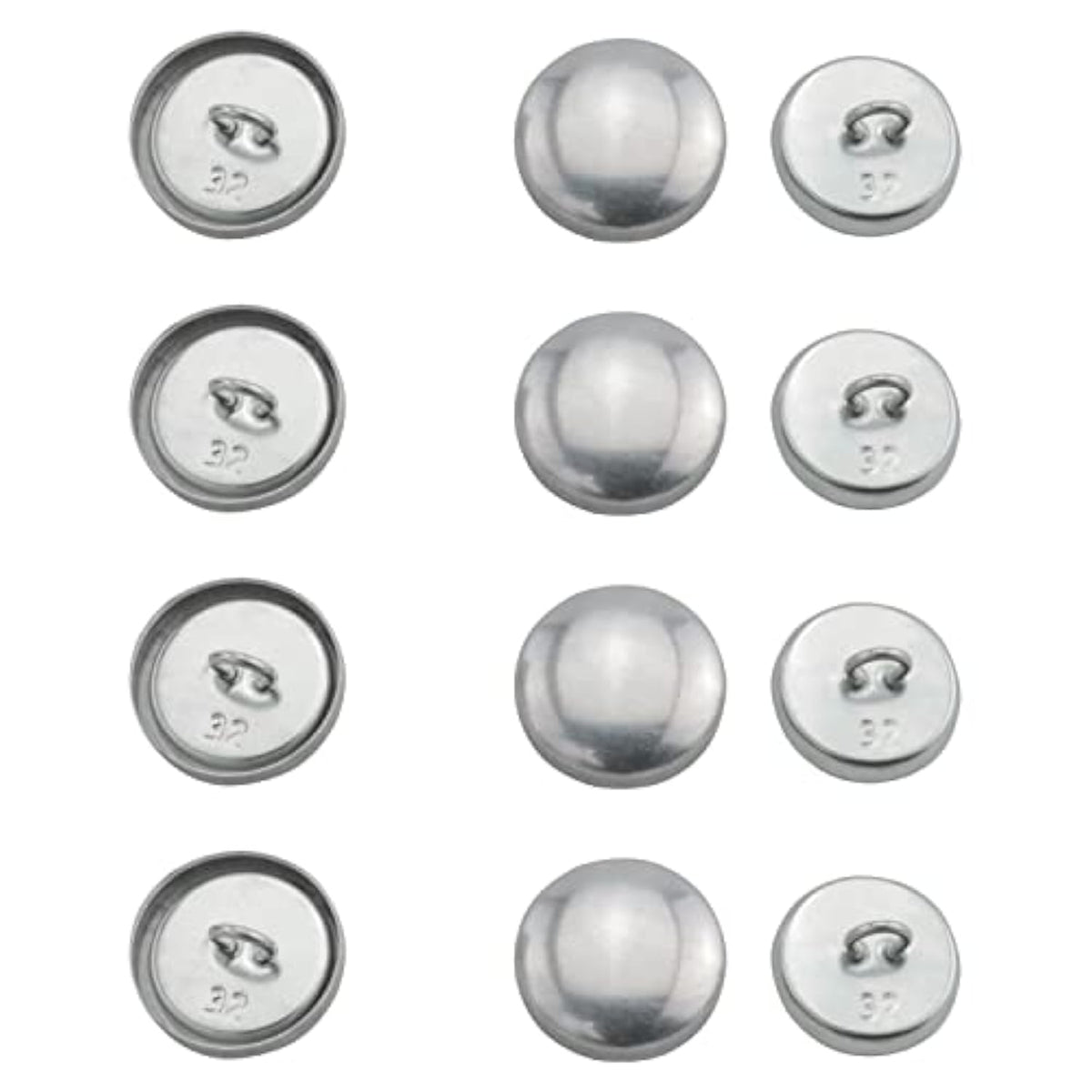 Self Cover Buttons 50Set 20Mm 32L Metal Craft Covered Button Kit Butto