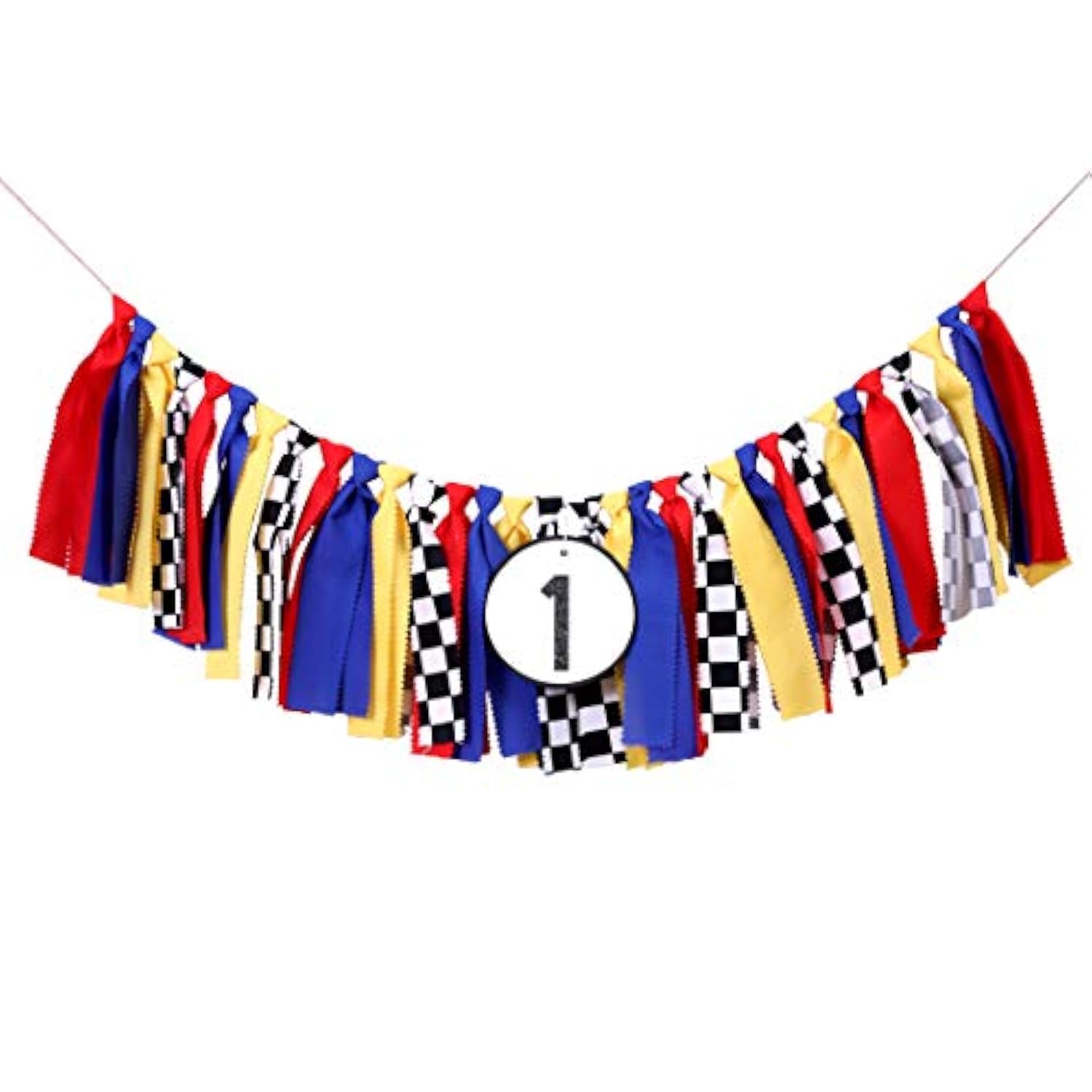 McQueen Birthday Party Supplies - Race Car Banner for Photo Booth & Cake Smash