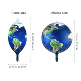 10 Pieces 22 Inch Earth Globe Balloons Sphere World Map Foil Balloons