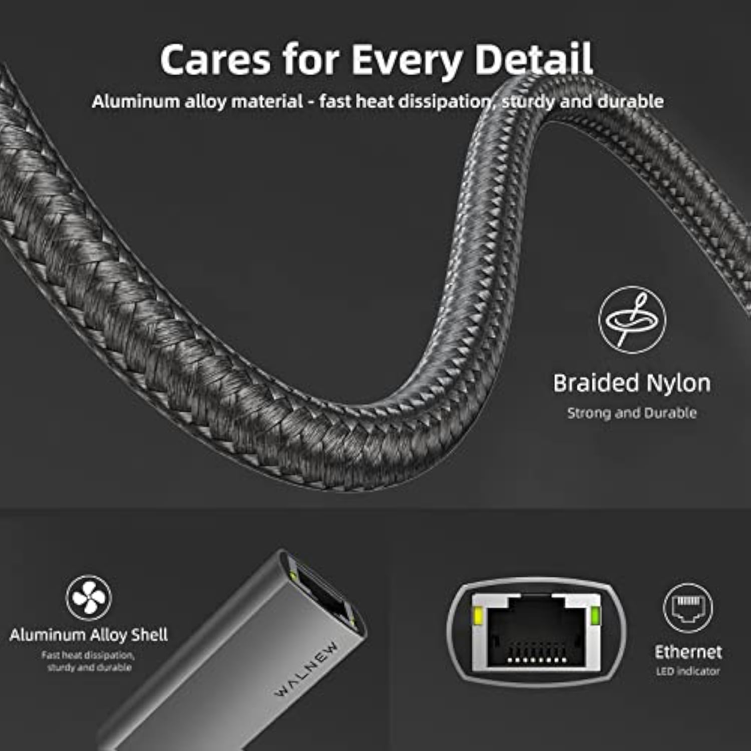 Usb C To Ethernet Adapter, Usb Type C To Rj45 Gigabit Ethernet Adapter Cable C
