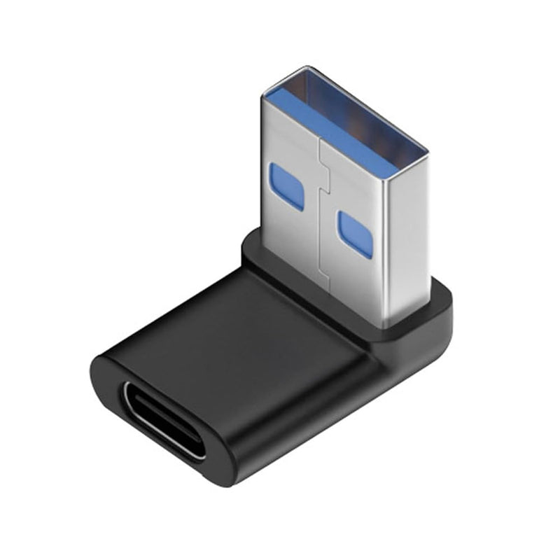 xiwai 90 Degree Down Angled USB-C Type C Female to USB 3.0 A Male Data Adapter