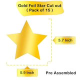 30-Pack Gold Star Hanging Swirls Party Decorations New Years Eve 2026