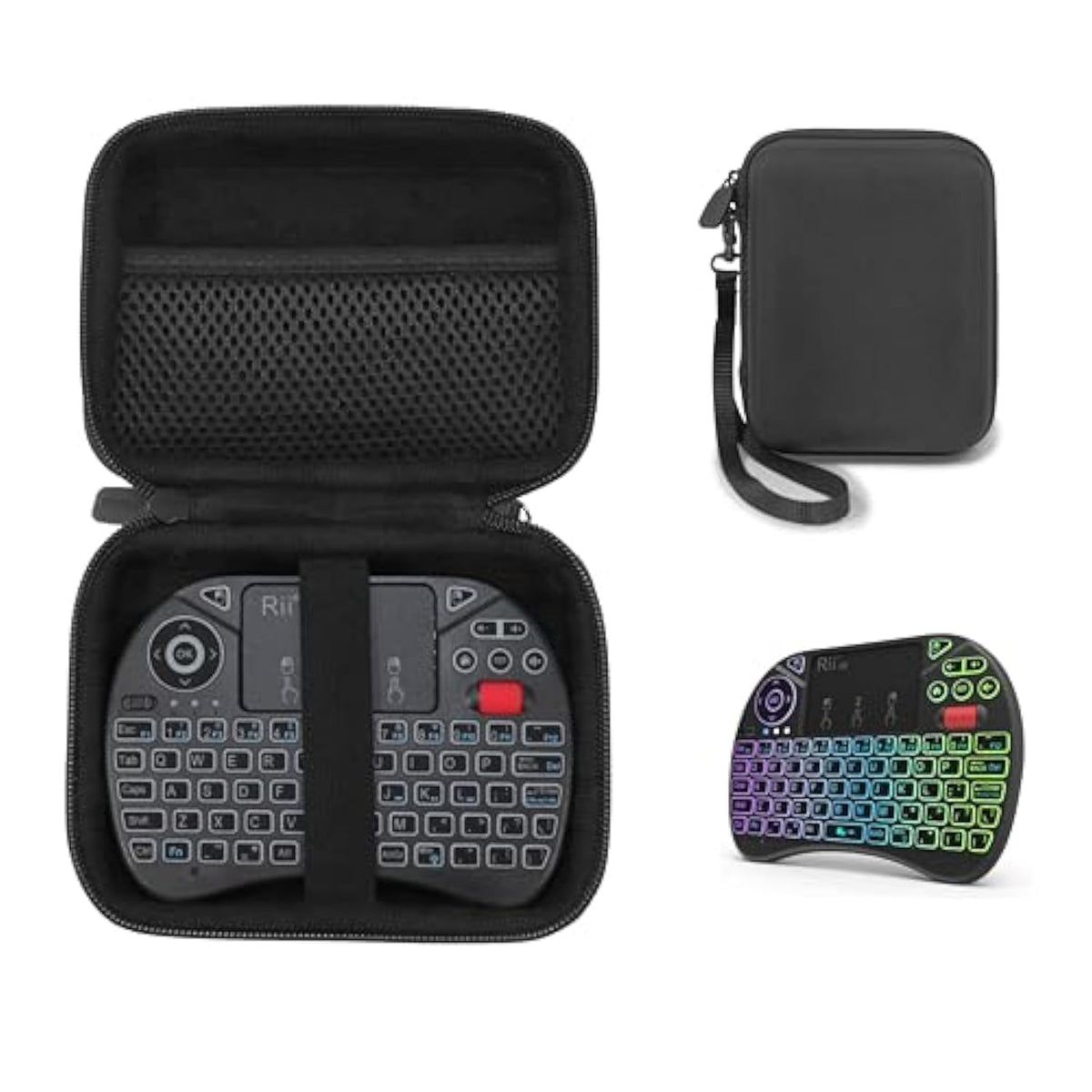 Case For Rii X8 Mini Keyboard, 2.4Ghz Portable Wireless Keyboard With Touchpad Mouse (Black)