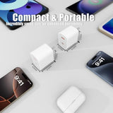 2 Pack Usb C Charger Block, For Iphone Charger Block,20W Durable Dual Port Pd+Qc 3.0 Power Adapter,Power Adapter Cube For I Phone 16/16 Pro/16 Pro Max/16 Plus/15/14/1 3, Xs/Xr/X,Samsung, More